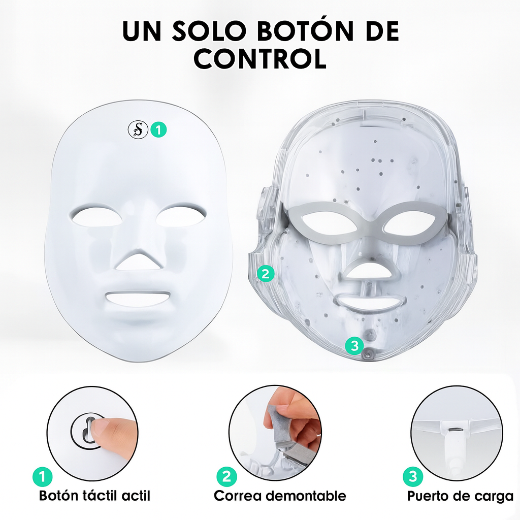 Máscara facial LED - Therapy Pro