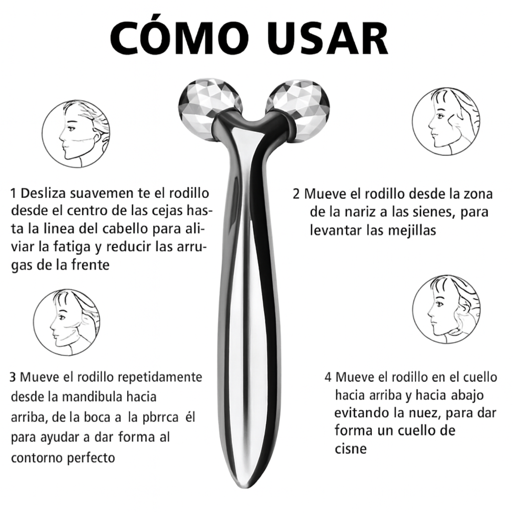 Masajeador Facial - 3D Roller